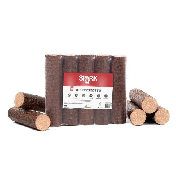 Holzbriketts Spark Hartholz Buche Rund 96 x 10 kg Palette (960 kg) – Premium Kaminbriketts – Bild 4