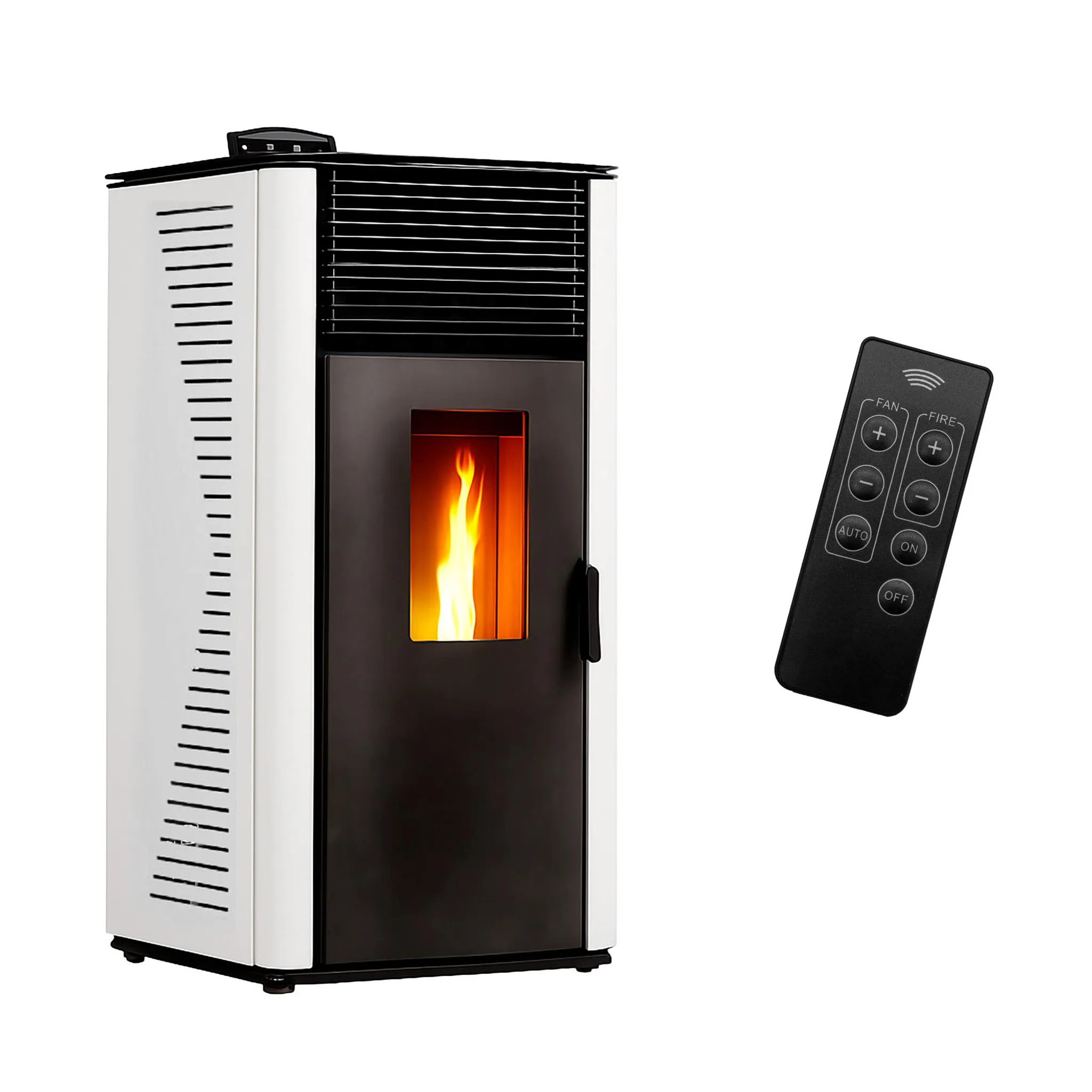 Sannover Luft-Pelletofen Anita 12 kW – Weiß